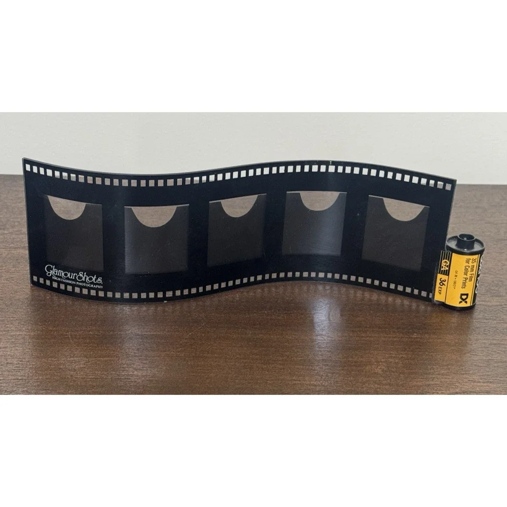 Y2K Vintage Kodak Filmstrip Novelty Picture Frame 5 Slot Wave Glamour Shots